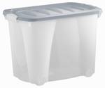 Rollenbox Washington 4er Set Grau - Kunststoff - 40 x 44 x 60 cm