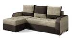 Ecksofa RIS Beige - Braun - Ecke davorstehend links