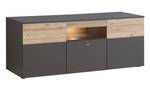 Wohnzimmer Clint 20 (5-teilig) mit LED Grau - Holzwerkstoff - 320 x 203 x 52 cm