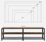 TV-Schrank Bamako Braun - Holzwerkstoff - 39 x 52 x 178 cm