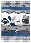 Tapis Petit Farm Ferme Animaux Bleu 160 x 220 cm