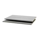 Tablettes Soft Smart I (lot de 2) Imitation chêne argenté - Pour 120 cm de largeur / 42 cm de profondeur