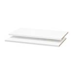 Tablettes Soft Smart I (lot de 2) Blanc - Pour 120 cm de largeur / 42 cm de profondeur