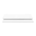 Tablettes Soft Smart I (lot de 2) Blanc - Pour 150 cm de largeur / 42 cm de profondeur