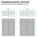 Tablettes Soft Smart II (lot de 2) Imitation chêne de San Remo - Pour 150 cm de largeur / 61 cm de profondeur