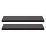 Tablettes d'étagère Cody Lot de 2 - Anthracite