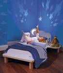 Lit simple Star Bright Blanc - Bois manufacturé - 112 x 69 x 168 cm