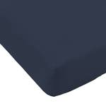 Elastic-Jersey-Spannbetttuch Baumwolle / Elasthan - Marineblau - 90-100 x 200-220 cm