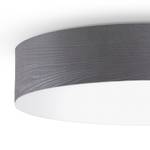 LED-plafondlamp Veneli 1 lichtbron - Essenhouten antraciet - Diameter lampenkap: 50 cm