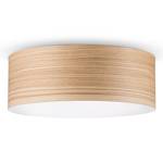 Plafonnier LED Veneli 1 ampoule - Duramen de frêne - Abat-jour diamètre : 30 cm