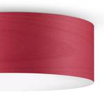 Plafonnier LED Veneli 1 ampoule - Frêne rouge - Abat-jour diamètre : 30 cm
