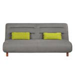 Schlafsofa Energy Webstoff Grau / Cappuccino / Limettengrün