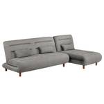 Ecksofa Energy (beidseitig montierbar) Webstoff - Grau