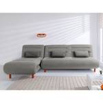 Ecksofa Energy (beidseitig montierbar) Webstoff - Grau