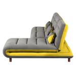 Ecksofa Energy (beidseitig montierbar) Webstoff - Grau / Gelb