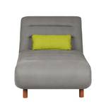 Chaiselongue Energy Webstoff Grau / Cappuccino / Limettengrün