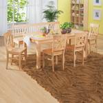 Eetkamerset Konstanze (6-delige set) massief beukenhout - Beige