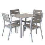 Ensemble de jardin Kudo XII Polywood / Aluminium - Gris