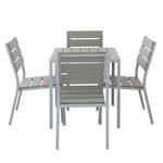 Ensemble de jardin Kudo XII Polywood / Aluminium - Gris