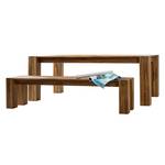 Eettafelset Noahline IV Bruin - Massief hout - Hout - 244 x 2 x 153 cm