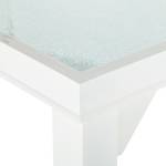 Table de jardin Leno Aluminium / Verre - Blanc