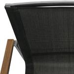 Table et chaises de jardin TEAKLINE 9D+ Teck massif / Textile - Noir