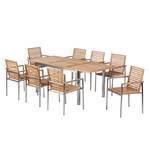 Essgruppe TEAKLINE 9-teilig Kombi A Plus Teak massiv / Edelstahl