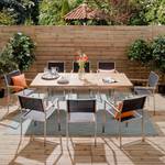 Table et chaises de jardin TEAKLINE C+ Teck massif / Acier inoxydable