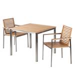 Table et chaises de jardin TEAKLINE 3A Teck massif / Acier inoxydable