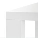 Table de salle à manger Acle Blanc brillant - 160 x 90 cm