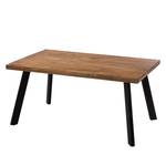 Table Amla Acacia massif / Métal - Acacia / Anthracite - 160 x 100 cm