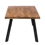 Eettafel Amla massief acaciahout/metaal - acaciahout/antracietkleurig - 160x100cm