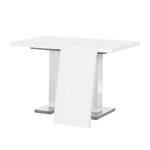 Table extensible Anne Blanc brillant