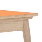 Table extensible Arvid Chêne partiellement massif - Orange - Largeur : 122 cm - Chêne clair