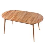 Eettafel BarviWOOD met uitschuiffunctie Bruin - Massief hout - 160 x 75 x 90 cm