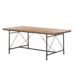 Tavolo da pranzo Atelier Legno massello di acacia / Metallo - Acacia / Antracite