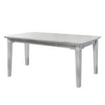 Table extensible Aylin Peuplier partiellement massif Blanc vieilli - 180 x 80 cm