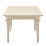 Table Azjana Pin massif - Beige clair - Avec rallonge d'un seul côté