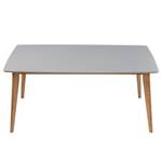 Eettafel Clochau deels massief essenhout - grijs/essenhout - 160x80cm