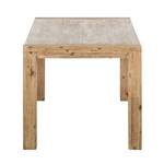 Table Alenja (extractible) Bois d'acacia brossé - Coulisse métallique d'un côté