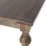 Table Coelestin Orme partiellement massif Marron gris - 180 x 85 cm