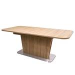 Table extensible Coleville Imitation planches de chêne / Argenté
