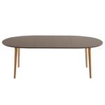 Table extensible Dalila Hêtre partiellement massif Marron - 140 x 90 cm