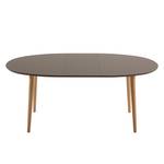 Table extensible Dalila Hêtre partiellement massif Marron - 140 x 90 cm