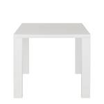 Table de salle à manger Daryn Blanc brillant - 120 x 80 cm