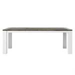 Table extensible Deaumain Acacia partiellement massif - Blanc - 190 x 100 cm