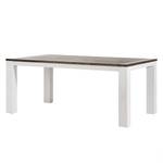 Table extensible Deaumain Acacia partiellement massif - Blanc - 190 x 100 cm