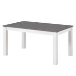 Table Driva Bouleau massif - Blanc / Gris - 140 x 85 cm