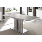 Eettafel Entremont (met uitschuiffunctie Bruin - Grijs - Plaatmateriaal - 160 x 76 x 90 cm