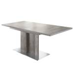Table extensible Entremont Marron - Gris - Bois manufacturé - 160 x 76 x 90 cm